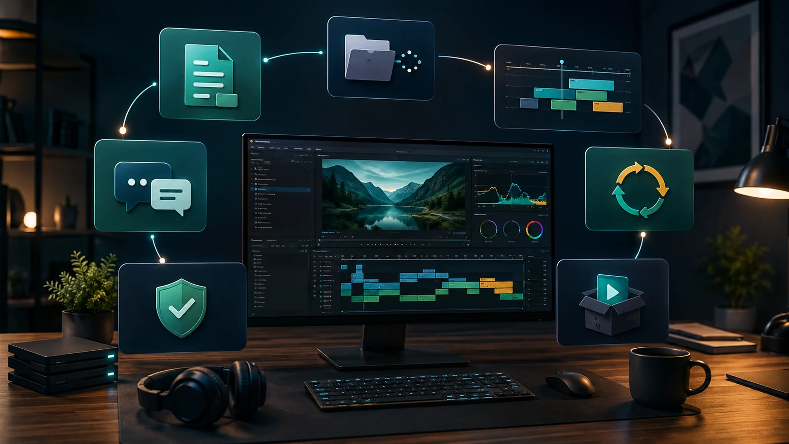 Workflow client du brief à la livraison d'un montage vidéo freelance